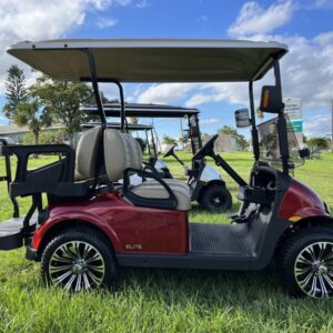 NEW 2023 E-Z-GO FREEDOM RXV ELITE LITHIUM INFERNO RED FOR SALE