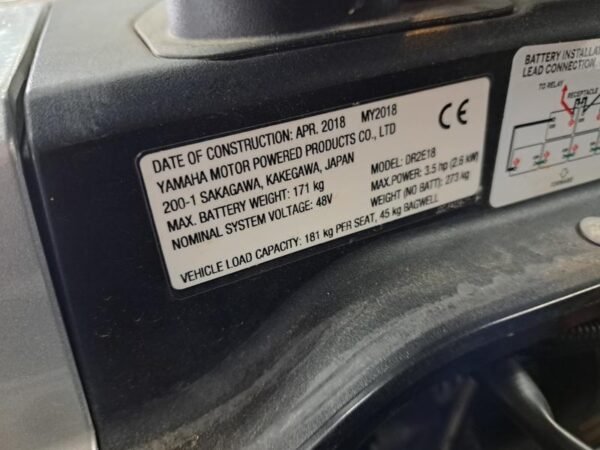 2018 YAMAHA GOLF-CAR THE DRIVE² – PTV AC FOR SALE