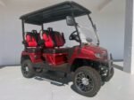 BURGUNDY EVOLUTION D5 LIFTED MAVERICK LITHIUM GOLF CART FOR SALE