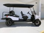 WHITE ALPHA LIFTED 6 PASSENGER LIMO CLUB CAR GOLF CART FOR SALE