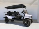 WHITE ALPHA LIFTED 6 PASSENGER LIMO CLUB CAR GOLF CART FOR SALE