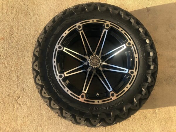 14 INCH MACHINED BLACK ELEMENT WHEEL 23X10X14 PREDATOR TIRE For Sale now at theebikesstore.com