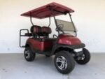 BURGUNDY & BLACK LIFTED CLUB CAR GOLF CART FOR SALE