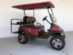BURGUNDY & BLACK LIFTED CLUB CAR GOLF CART FOR SALE