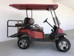 BURGUNDY & BLACK LIFTED CLUB CAR GOLF CART FOR SALE