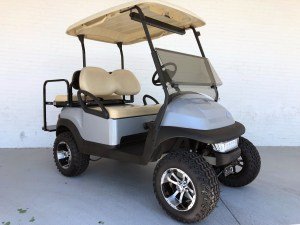 SILVER LIFTED CLUB CAR PRECEDENT GOLF CART FOR SALE