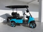 TEAL BLUE EVOLUTION CLASSIC 4 PRO GOLF CART FOR SALE