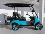 TEAL BLUE EVOLUTION CLASSIC 4 PRO GOLF CART FOR SALE
