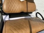 WHITE ALPHA CLUB CAR PRECEDENT GOLF CART SADDLE SEATS FOR SALE