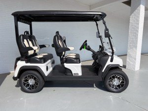 WHITE EVOLUTION D5 RANGER LITHIUM GOLF CART FORWARD FACING FOR SALE