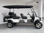 WHITE 6 PLUS LIMO LIFTED EVOLUTION GOLF CART