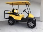 YELLOW BEACH CRUISER CLUB CAR GOLF CART FOR SALE